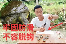高手教你快速绑甲鱼钩，已有数10万人学会，简单方便不脱钩