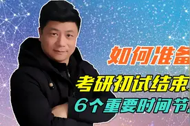 考研初试后搞清6个重点阶段，把握时间节点，提前做好准备视频封面