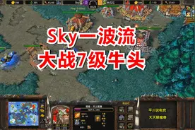 Sky经典一波流，大战阳光兽族，7级牛头不当人！魔兽争霸3视频封面