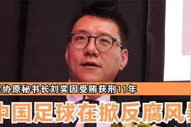 足协原秘书长刘奕受贿获刑11年，缝纫机位入新，铁子宣判还远吗？视频封面