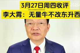 3月27日周四收评，李大霄：无量牛不改东升西落视频封面