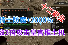 热血传奇十二职业圣骑士爆增2000%防魔双倍攻击皇宫推土机视频封面
