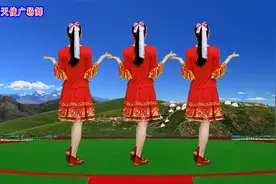 纯音乐DJ广场舞《北京的金山上》老歌新跳32步，背面演示更好学