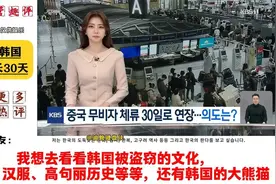 外网看中国对韩国免签天数增加到30天，韩国网友似乎很激动！视频封面