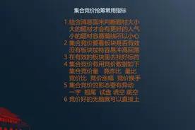 集合竞价抢筹常用指标