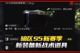 新4级面罩 新4甲！暗区突围新版本新装备抢先看