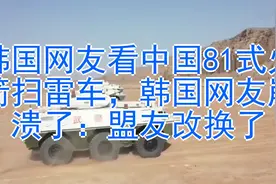 韩国网友看中国81式火箭扫雷车，韩国网友崩溃了：盟友改换了视频封面