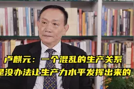 卢麒元：一个混乱的生产关系，是没办法让生产力水平发挥出来的视频封面