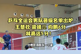 乒乓全运会男队名单出炉：王楚钦 梁靖崑 向鹏6分，林高远5分！视频封面