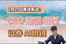 2月21日板块解读：CRO,游戏，银行，证券，AI眼镜视频封面
