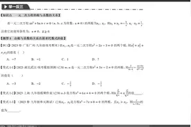 被小看了的初中数学专题|根与系数的关系（韦达定理）视频封面