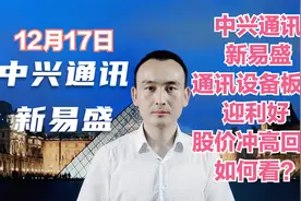中兴通讯 新易盛 通讯设备板块迎利好 股价冲高回落如何看？视频封面