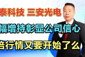 闻泰科技—三安光电，大幅增持彰显信心，8倍行情又要开始了么？视频封面
