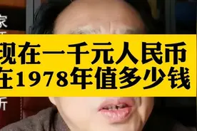 现在一千元#人民币  ，在1978年值多少钱 #国际货币  #涨知识视频封面