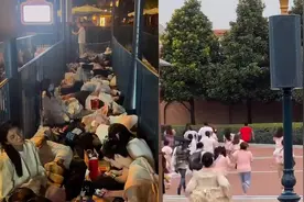 上海迪士尼游客深夜席地而睡 开门瞬间疯跑入园为玲娜贝儿庆生视频封面