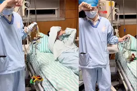 男护士给女患者做心电图太紧张，手不停发抖额头冒冷汗，患者看笑视频封面