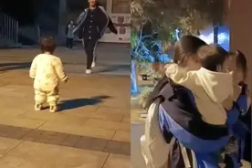 一岁萌娃接初三姐姐放学，认出姐姐后被姐姐一把抱起视频封面