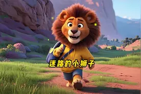 儿童睡前故事《迷路的小狮子》育儿动漫/少儿益智动画/亲子童话视频封面