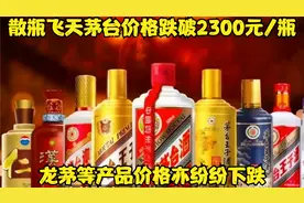 散瓶飞天茅台价格跌破 2300 元 / 瓶，龙茅等产品价格亦纷纷下跌视频封面