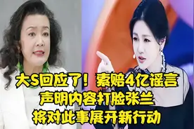 大S回应了！索赔4亿谣言，声明内容打脸张兰，将对此事展开新行动视频封面