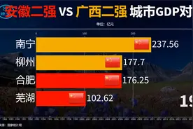 南宁再也超越不了合肥了？安徽二强与广西二强城市GDP对比视频封面