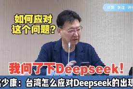 Deepseek横空出世，赵少康问台湾如何应对？视频封面