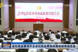 山东：省纪委监委召开全省纪检监察系统廉政教育报告会视频封面