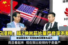 乌凌翔：大陆有制作7纳米芯片的能力，量产进度不错！视频封面