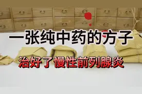 一张纯中药的方子，治好了慢性前列腺炎视频封面