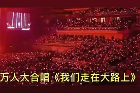 热血沸腾! 刀郎武汉演唱会  万人合唱《我们走在大路上》视频封面