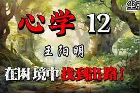 心即理，理即心，王阳明心学的精髓，让你在困境中找到出路！视频封面
