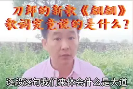 刀郎的新歌翩翩歌词究竟说的是什么？太注重名词你就理解错了！视频封面