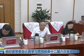 省纪委常委会认真学习贯彻省委十二届六次全会精神视频封面