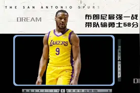 生涯最强一战！布朗尼狂砍17+4+3，带领湖人输给勇士58分视频封面