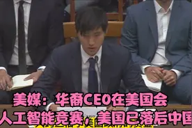 美媒：华裔CEO在美国会，称人工智能竞赛，美国已完全落后于中国视频封面