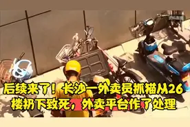 后续来了！长沙一外卖员抓猫从26楼扔下致死，外卖平台作了处理视频封面