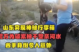 山东突现神秘行李箱，警方为破案抽干整条河水，凶手身份令人意外视频封面