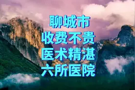 聊城市收费不贵且医术精湛的六所医院视频封面
