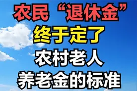 农民“退休金”终于定了？农村老人养老金的标准。视频封面