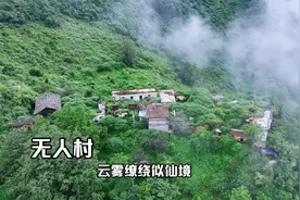 云南大山上发现一无人村，云雾缭绕似仙境，真是个隐居的好地方视频封面
