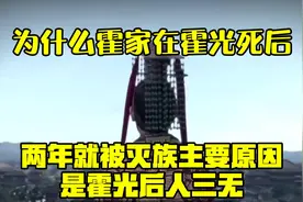 为什么霍家在霍光死后两年就被灭族，主要原因是霍光后人“三无”视频封面