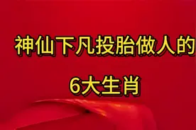 神仙下凡投胎做人的6大生肖视频封面