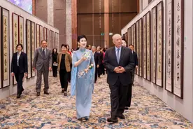 李小琳近况照片：举行爱在人间，诗琳画卷，李小琳诗书画展开幕式视频封面