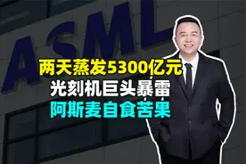两天蒸发5300亿元，光刻机巨头爆雷阿斯麦自食苦果视频封面