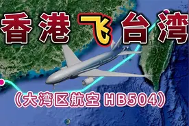 香港飞往台湾，全程982公里，要飞1小时21分钟，来看下怎么飞的视频封面