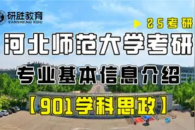 河北师范大学考研901学科思政基本情况介绍（研胜教育整理）视频封面