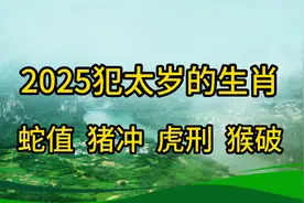 传统文化，2025犯太岁的生肖，蛇值，猪冲，虎刑，猴破视频封面