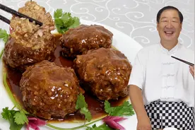 年夜饭硬菜四喜丸子，教会你正宗做法，老式拌馅配方，软糯肉更香视频封面