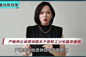 严禁给回乡干分宅基地，建别墅私人会馆！要为农民留个后路！视频封面