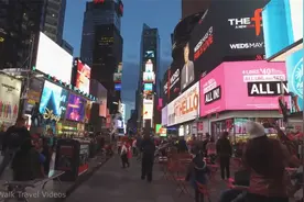 夜游美国纽约时代广场-_超清视频封面